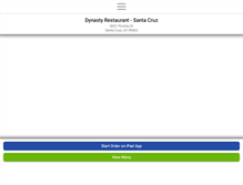 Tablet Screenshot of dynastysantacruz.com